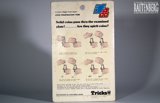 Tricks Co. Ltd., Coin Penetration Tube, Backside